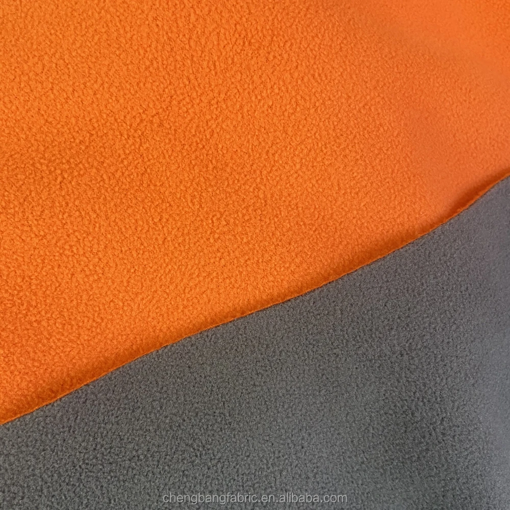 Factory Wholesale Cheap Price 260gsm 100% Polyester Double Side Color Polar Fleece Glued Polar Fleece