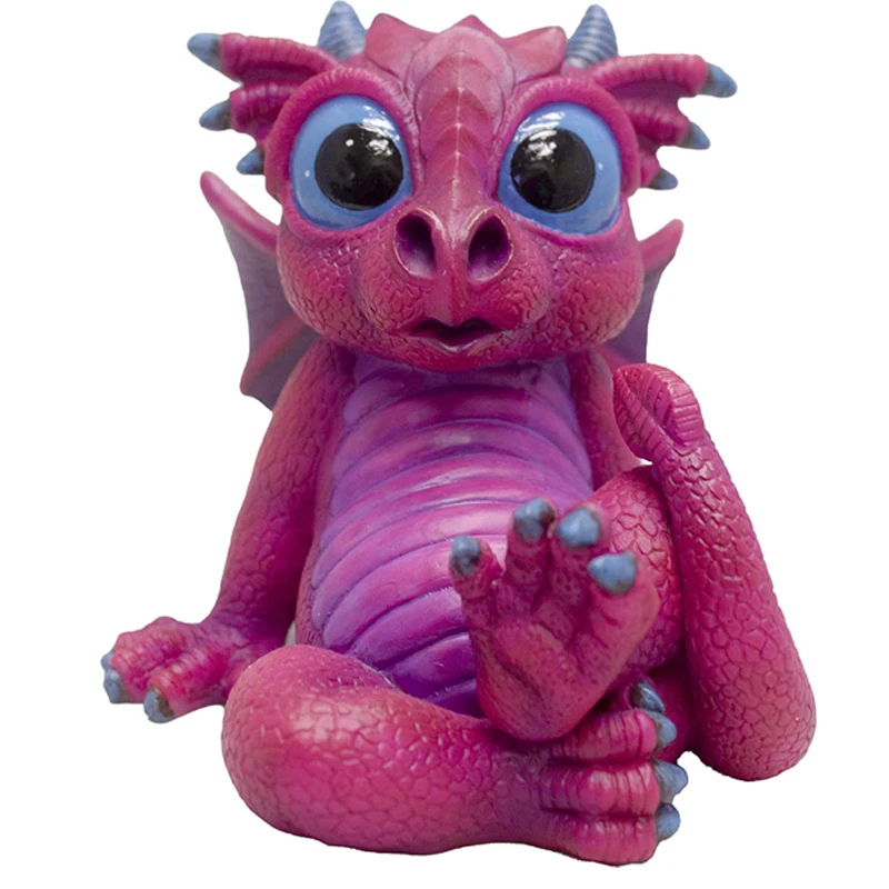 Custom Small Plastic Animals Figures , Realistic 3D Dragon PVC Figures Animal , Cartoon Monster Design Animal PVC Figures Toy