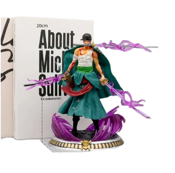 Хенд. Сделанная в коробке унисекс Roronoa Zoro аниме ПВХ экшн-фигурка модель орнамента три тысячи миров высококачественные аксессуары