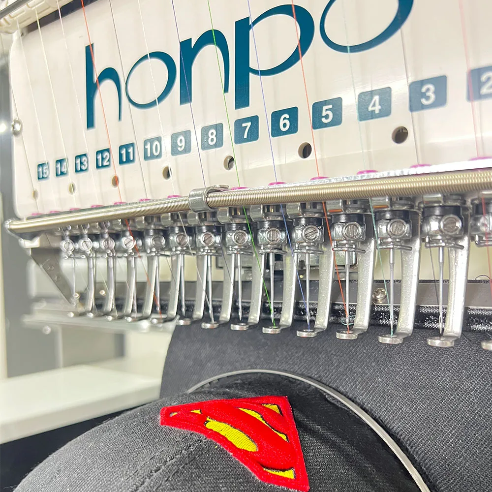 Хит продаж вышивальная машина honpo с одной головкой высокая скорость компьютеризированная для футболок сумки