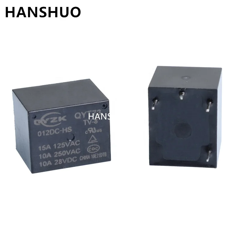 T73 реле JQC-3F HF3FF LS-T73 3V 5V 6V 9V 12V 24V DC 10A 15A 4 Pin 5 PCB микро электромагнитный кусковой сахар мини-реле