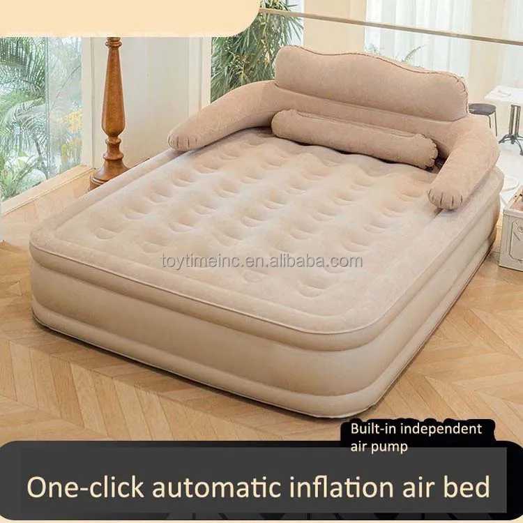 high-quality double Air Mattress with Built in Pump Wholesale Inflatable Mattress for Guest Inflatable Blow Up Air Bed