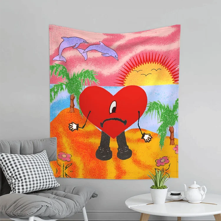 Wholesale Supply Personalized Unique Customize Fleece Blanket For White  bad cute bunny Transfer bad bunny blanket