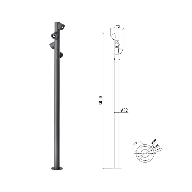Led Outdoor Lighting Waterproof Ip65 Modern Decorative Led Street Garden Lights