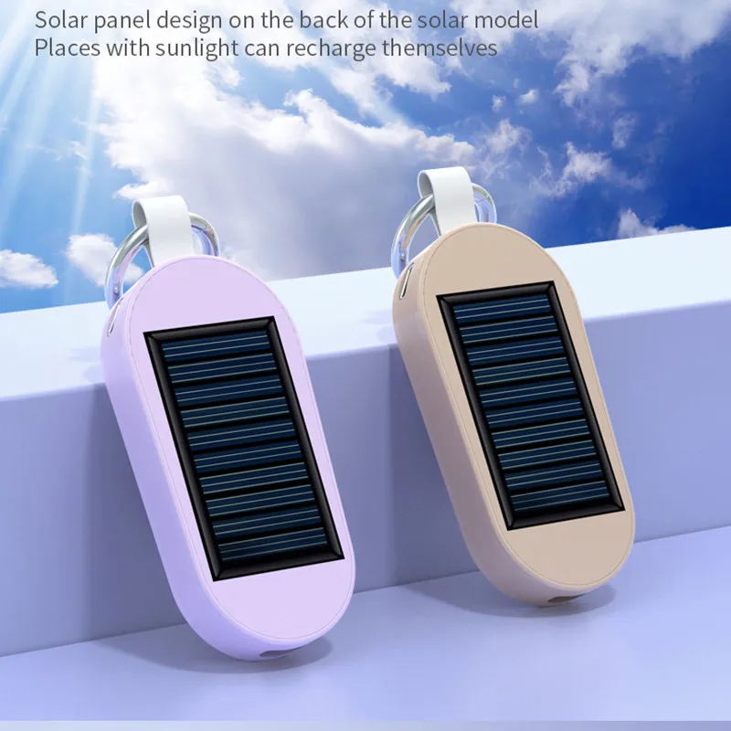 New Mini Solar Wireless Portable Charger 5000mah Emergency Keychain Powerbank Mobile Phone Key Chain Power Bank for iwatch