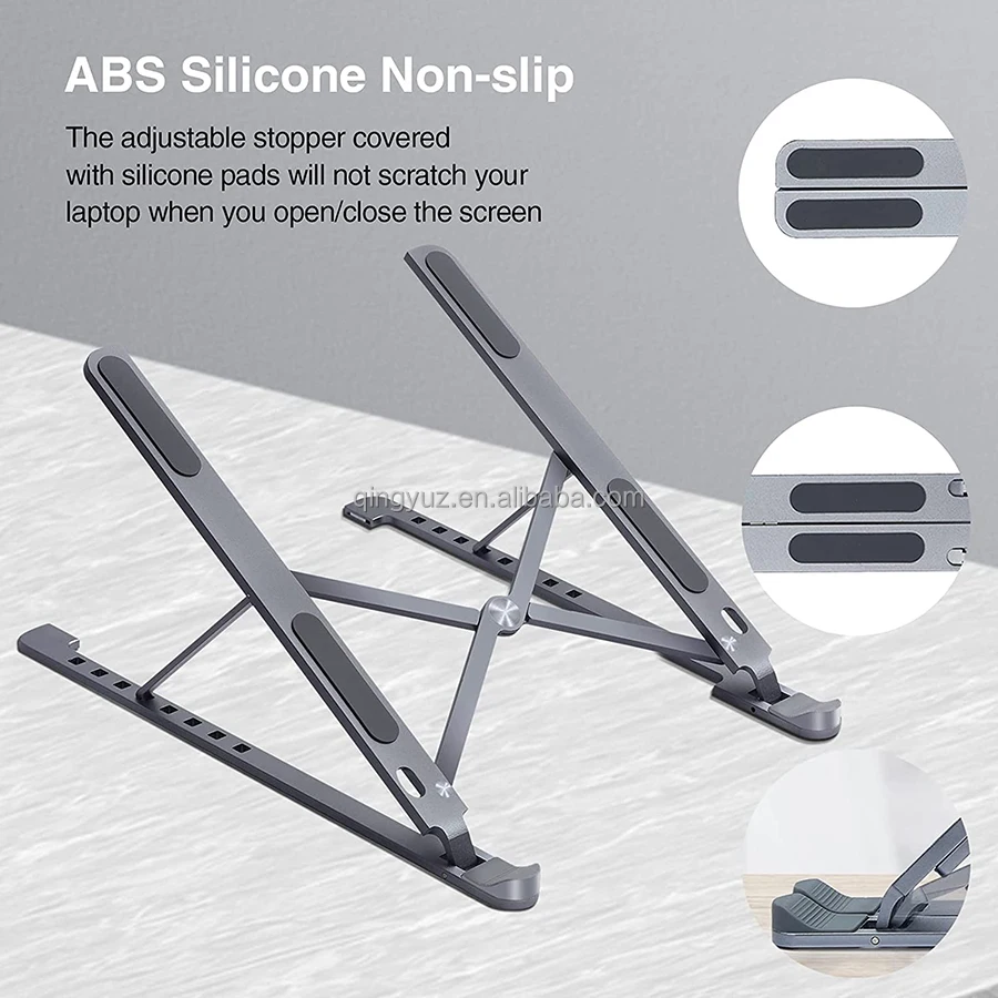 Hot Selling Notebook Computer Laptop Aluminum Holder Stand Folding PC Home Office Laptop Stand