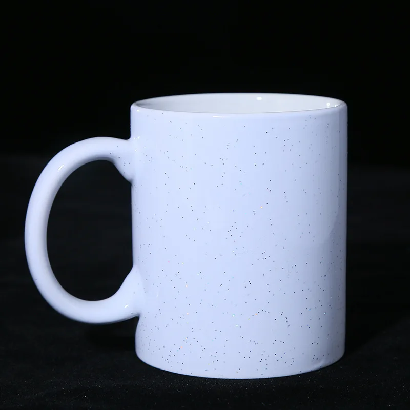Wholesale Sublimation Starry sky party supplies coffee Blue Black mugs with gift box heat sensitive ceramic mug
