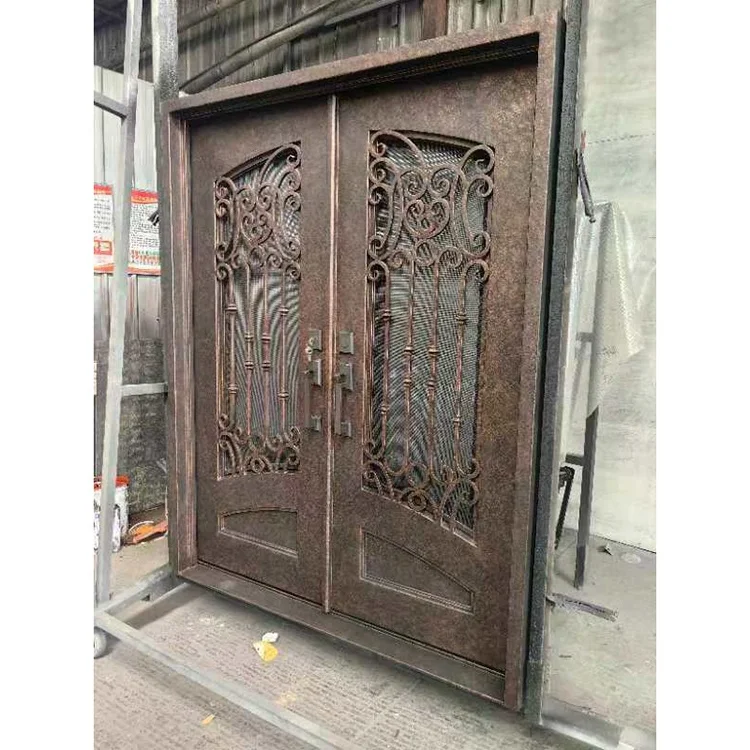 Sheet Safety Door Prison Cell  Security Steel Doors Wine Cellar Basement Iron Entry Door Cold Rolled Steel Glass 119