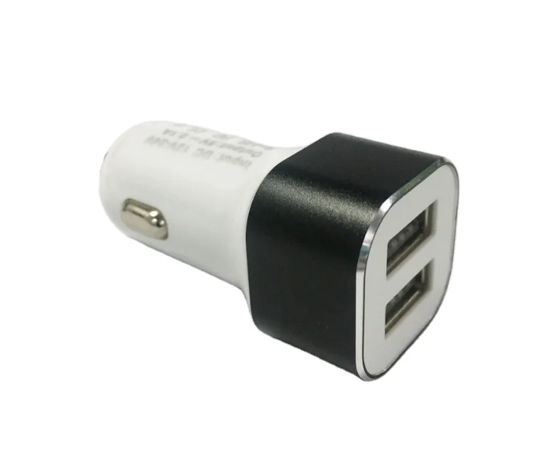 Type-c Car Charger Adapter Dual Usb Port 5V/3.1A+QC3.0 Led Real-Time Display the Voltage Battery Car Phone Charger