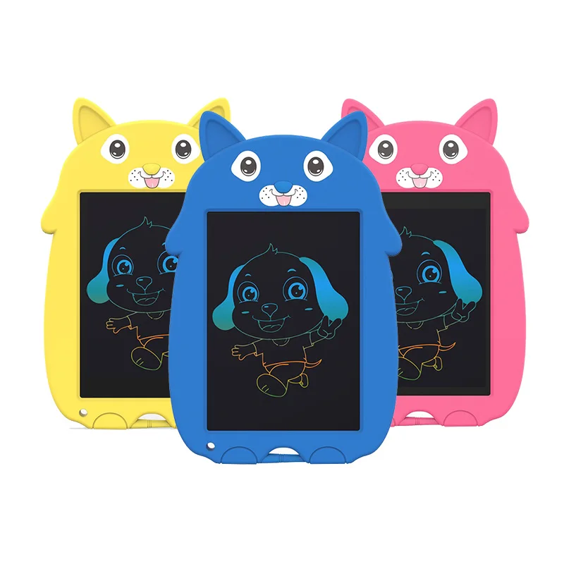 9 Inch Cartoon Animal LCD Colorful Toddler Doodle Board Drawing Tablet Erasable Reusable Electronic Learning Toy