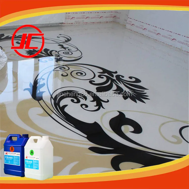 Epoxy Resin 3D Sticker Floor Resin High Clear Epoxy Resin for Counter top 3D Floor Floor coating