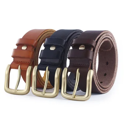 Мужские кожаные ремни мужской ремень из натуральной кожи с пряжкой с язычком повседневный мужской ремень ручной работы Потертый ремень индивидуальный Производитель 100% воловья кожа мужской ремень