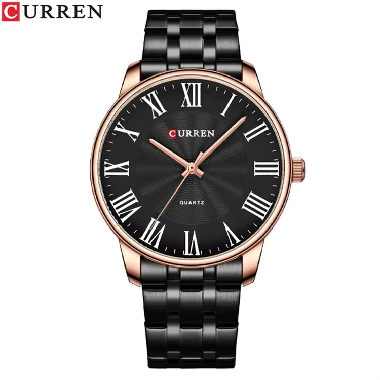 CURREN 8422 Simple Quartz Watches for Men Shop for Watches Online Hand Men Stainless Steel Band Watch Cleaning Machine