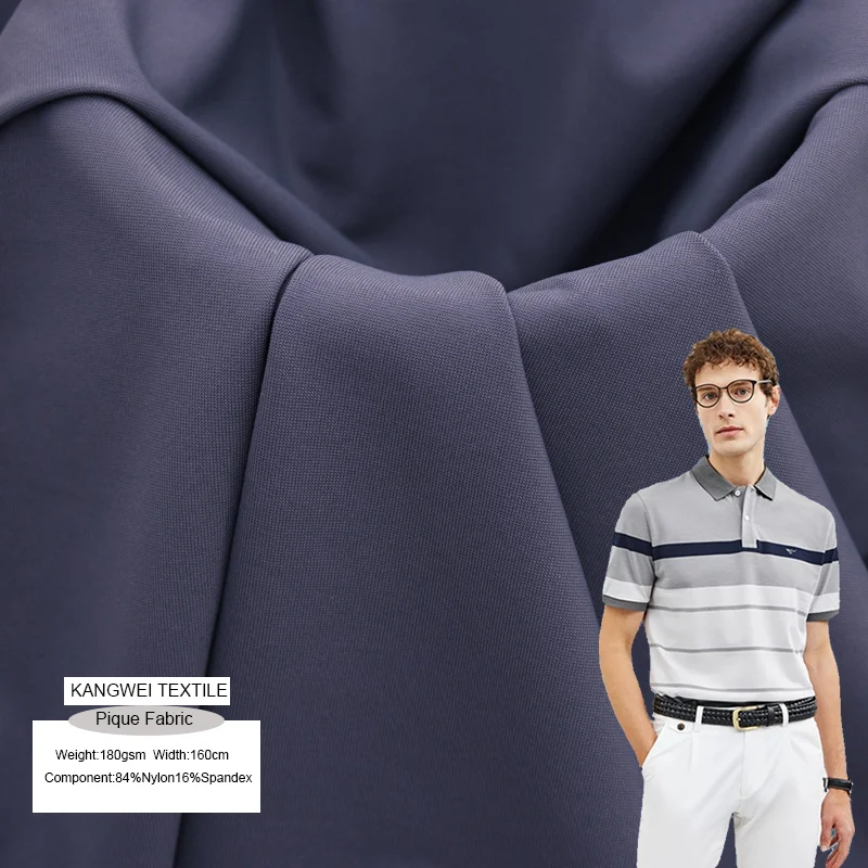 Dry Fit Fabric Sportswear Pique Fabric Polo Shirt Nylon Spandex Fabrics Pique Short Sleeve Polo Boys