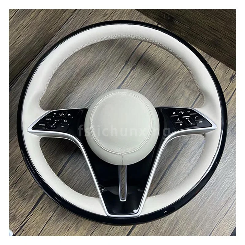 Custom Upgrade Full Leather Steering Wheel for Mercedes Benz Mercedes-Benz AMG GT X166 W213 W205 W204 W222 W212 E63 C63 AGM