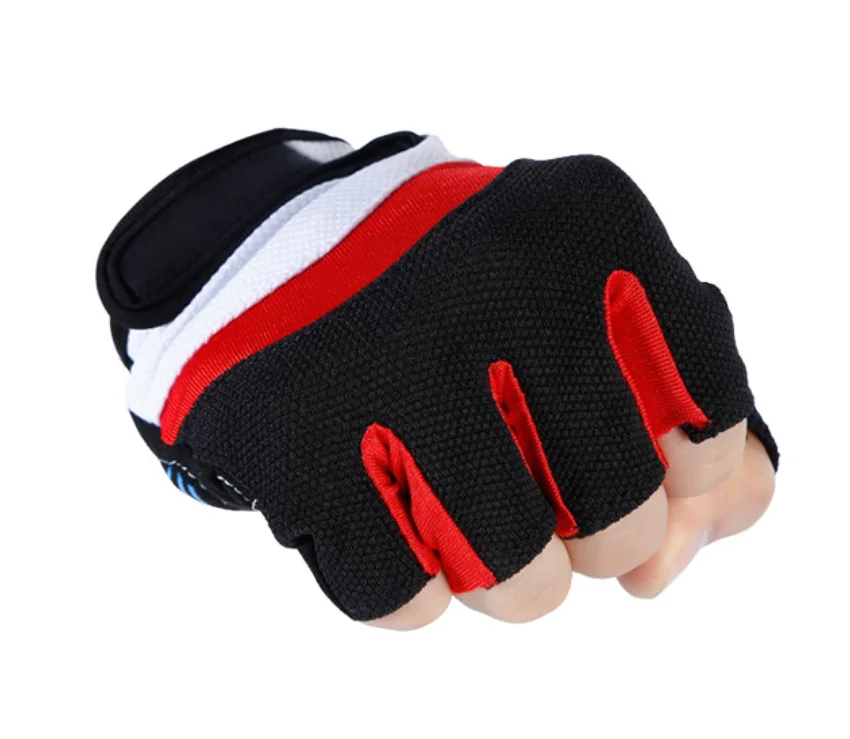Hot sell Amazon silicone non-slip breathable mountaineering fitness half-finger gloves for outdoor sports