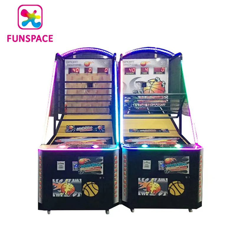 Funspace indoor coin park street basketball projector street basketball arcade game console