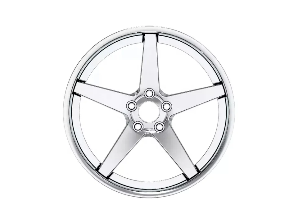 NEW Arrival Customized 18 19 20 21 22 2-piece super deep concave car wheels polished forged sliver wheels