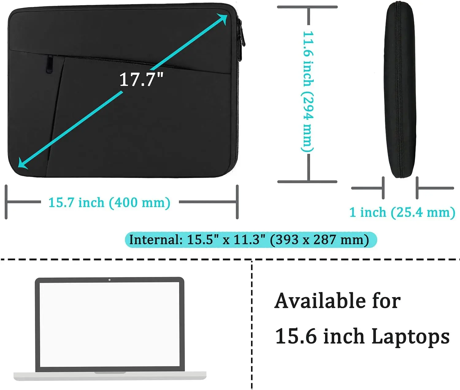 Factory Direct Sale Foldable Laptop Computer Bag Shockproof Waterproof EVA Laptop Case Suitable for Carrying Travel