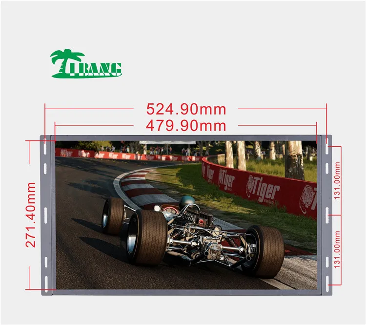 21.5inch LCD Screen Monitor 1920*1080 Common Open Metal Frame Arcade Gaming Display with 60Hz Refresh Rate for Amusement