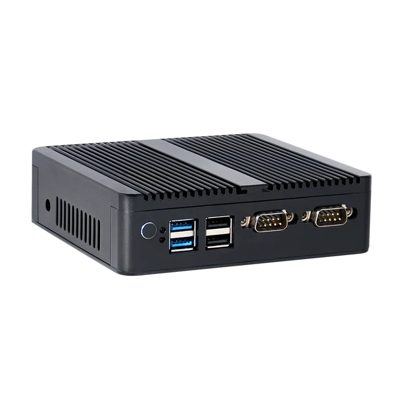 WANLAN 2 rj45 rs232 rs485 mini pc j4125 quad core industrial pcmini fanless boxpc with 3 years warranty assurance