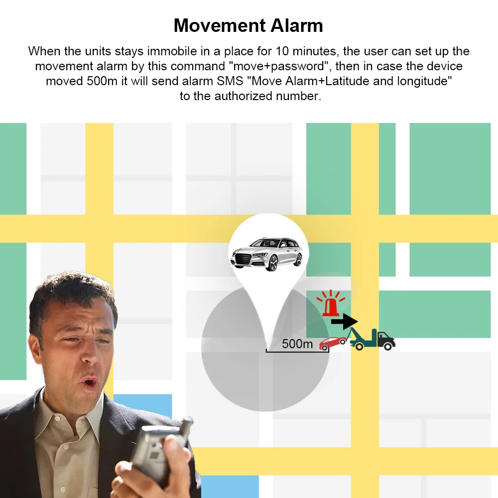 Portable GPS Tracker TK1000 Real-time Tracking Mini GPS Tracker