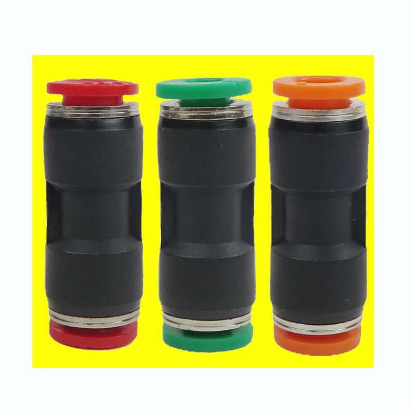 5/16 3/8 1/4 1/2 Plastic Push Fit In Fittings, 4/6/8/10/12/14/16mm 1/4 Equal Union Reducing Plastic Pneumatic Tube Fittings