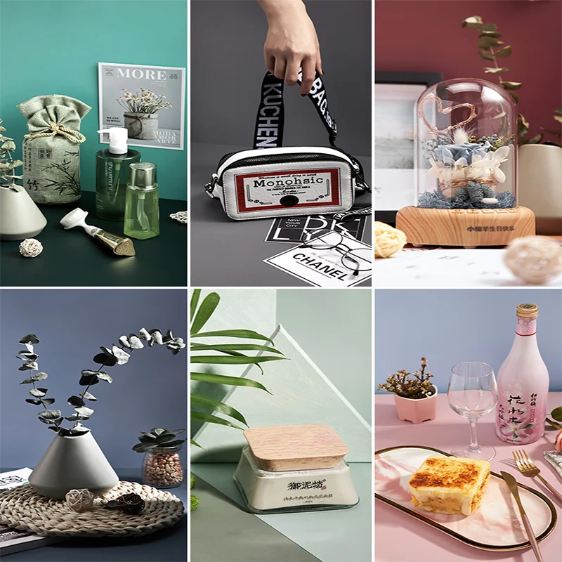 57*87cm Morandi Photography Backdrop Double Sided Photo Background Paper For Small Product Desktop Flat Lay Food Photo Video