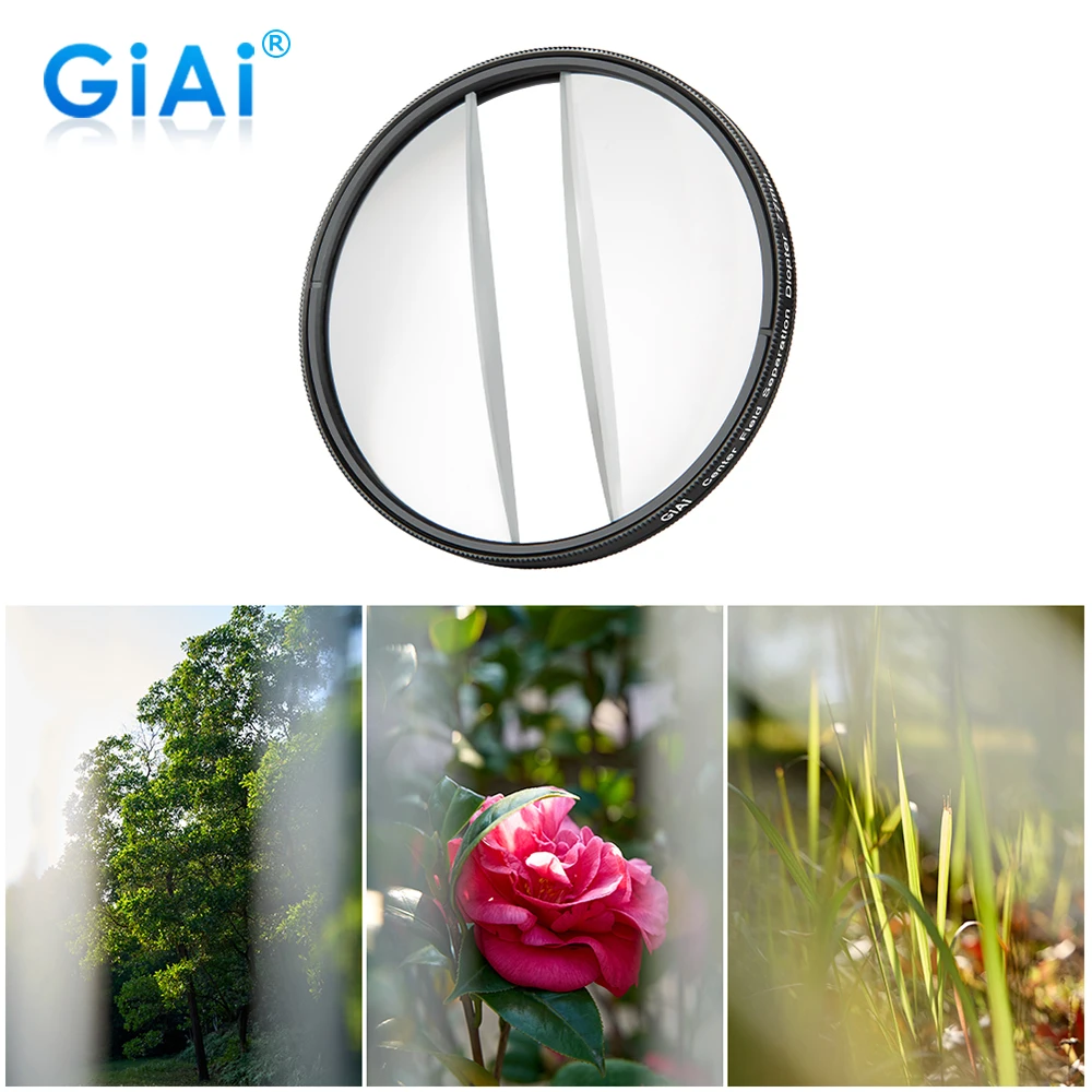 Custom Center Focus Split Filter For Camera Lens With Camera Filter