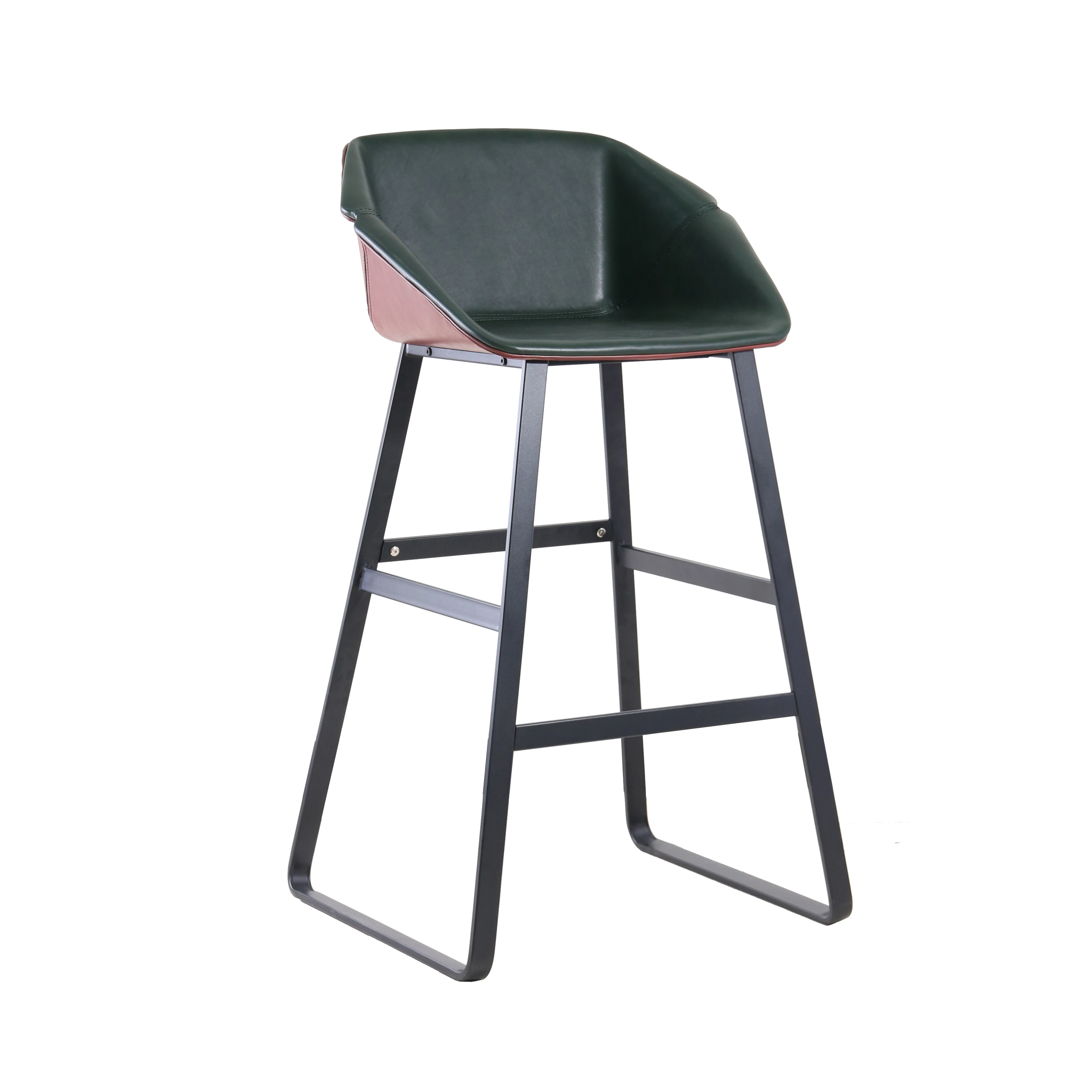 Новый дизайн, высокие металлические ножки, полипропиленовый чехол, кожаное сиденье, барный стул