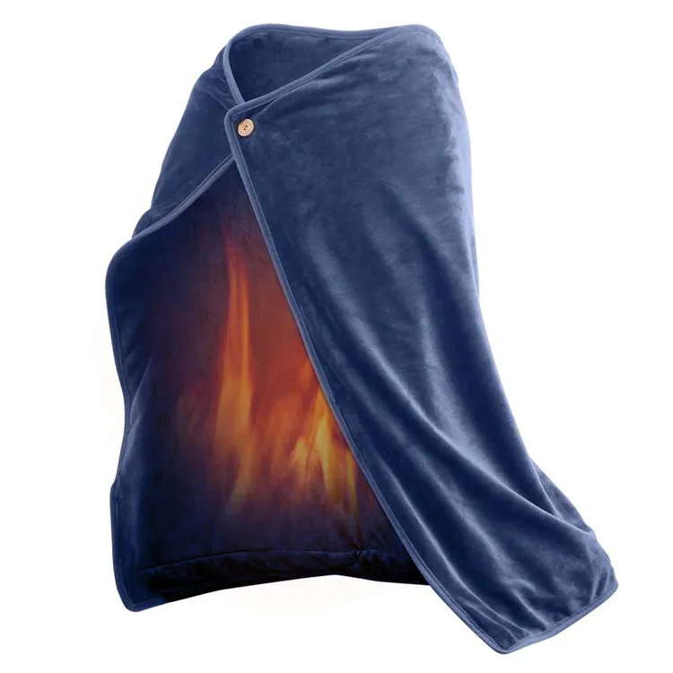 Machine Washable Heated Blanket Throw Blanket for Couch with 3 Heating Levels Soft Fleece Blanket