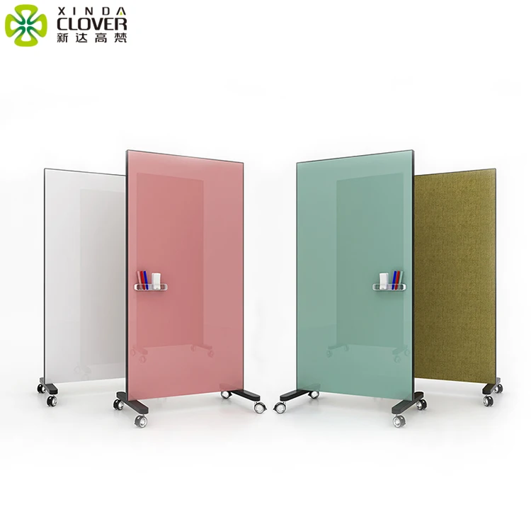 Extensible Mobile Office glass writing board Screen Room Partition Divider Wall Movable Partition