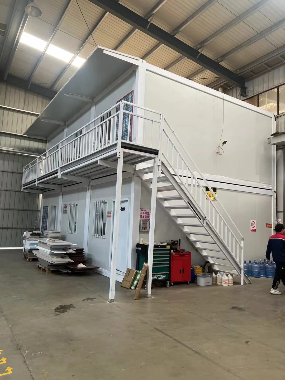 Module Prefabricated 2 Floor Floating homes prefab light steel metal structure shipping container building house