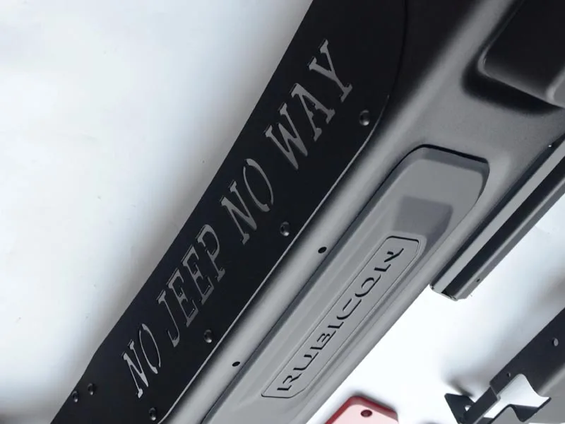 10th anniversary rugged aluminum front bumper with corner for Jeep wrangler 2007+ off-road accessories factory outlet