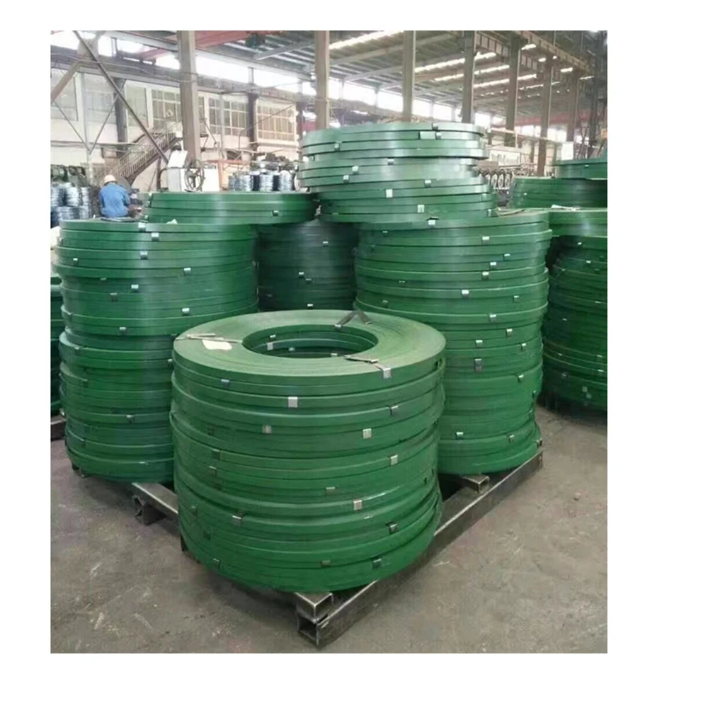 Factory Supplier Blue Tempered and Waxed Metal Strap Tape Iron Steel Packing Strapping perforated metal strap