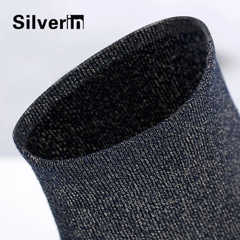 Sporty Anti-germ and Anti-static Compression Socks with Silver Fiber for Women