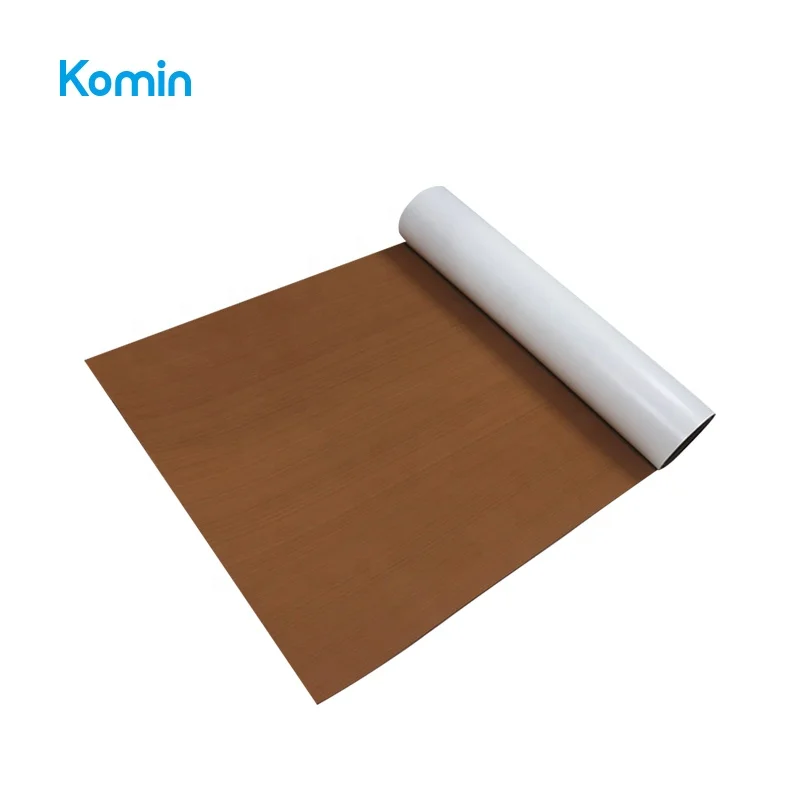 Komin EVA Foam Dark Brown Brushed Sheet Boat Yacht Synthetic Teak Decking for Marine Flooring