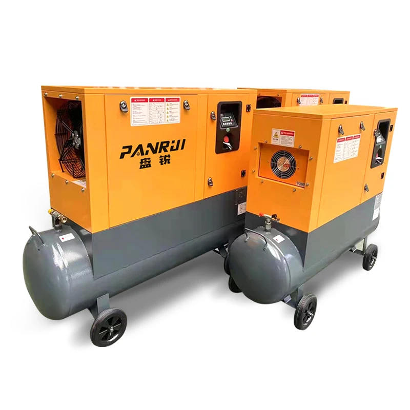 New technology high end energy-saving super quiet silent 2.2kw 5.5kw 7.5kw scroll air compressor 100 liter