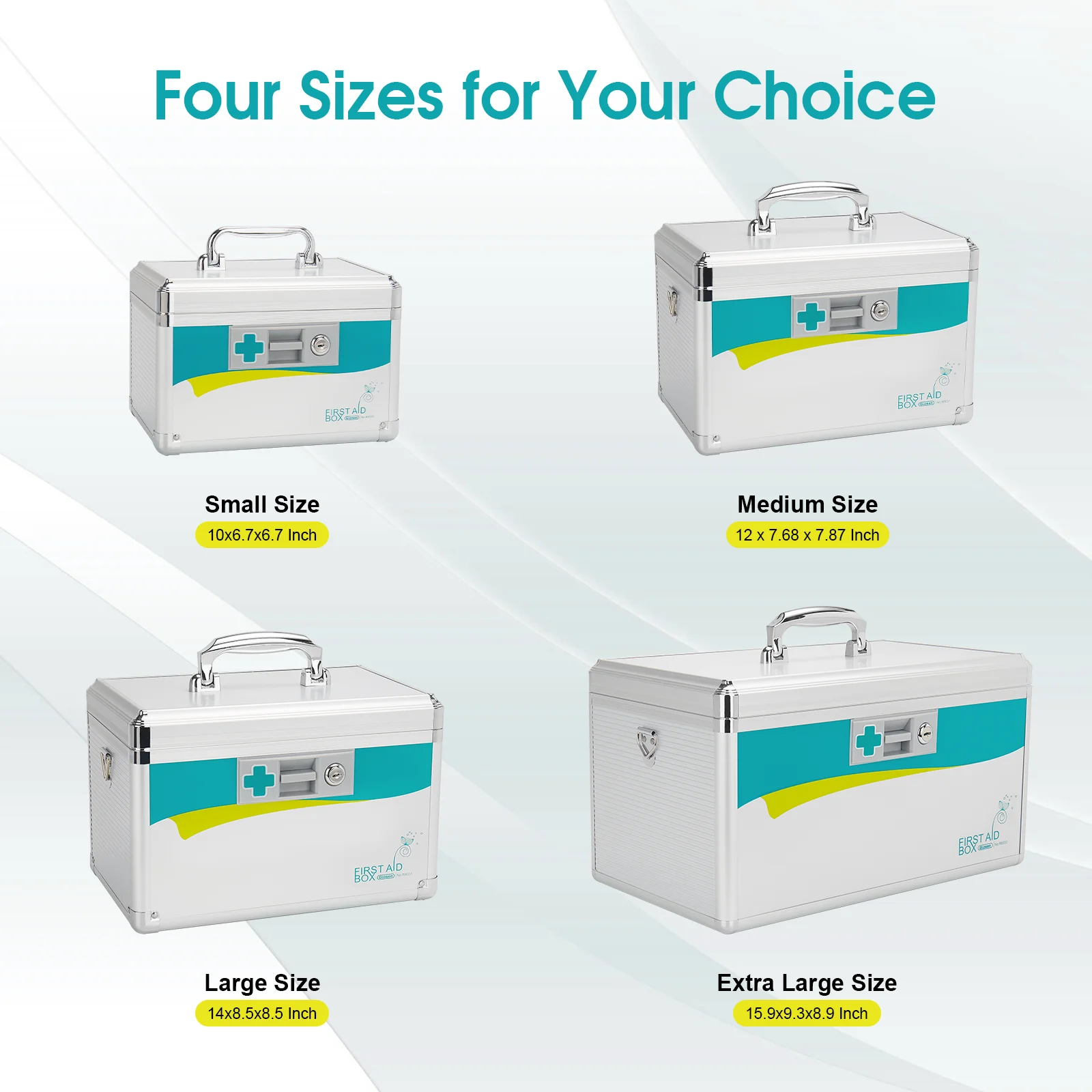 Surgical Multi Function Car Lockable Medicine Box Medicine Lock Box Empty First Aid Kit Bags Medical Box First aid kit