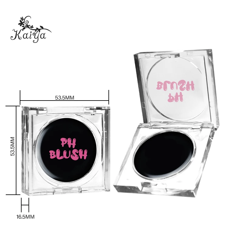 Private Label Halloween Face Makeup Blushing High Pigment Single Color Pink Cheek Blusher Cream Matte PH Color Changing Blush