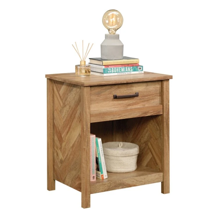 Luxury Nordic Bedroom Nightstand Bedside Tables with Open Shelf