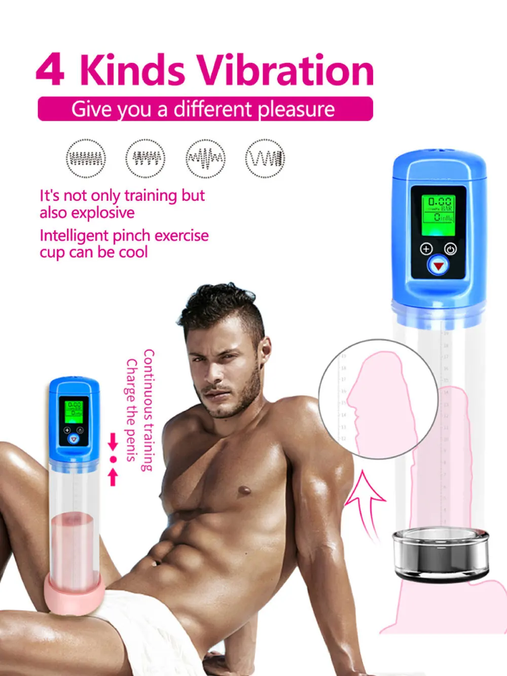 
Sucking Vacuum Dick Enlargement Electric Penis Pump for men 
