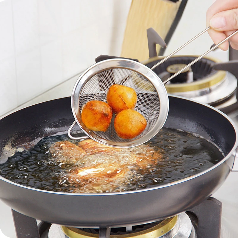 
Colander Pure kitchen strainer Kitchen Gadget Stainless Steel Soy Milk Juice filter Fine Mesh Strainer 