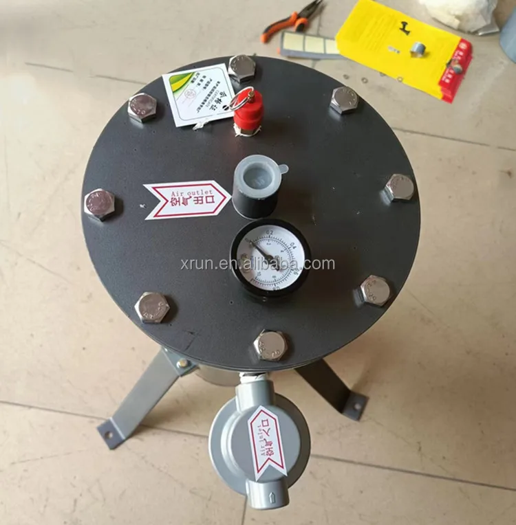 Special air filter for sandblasting machine