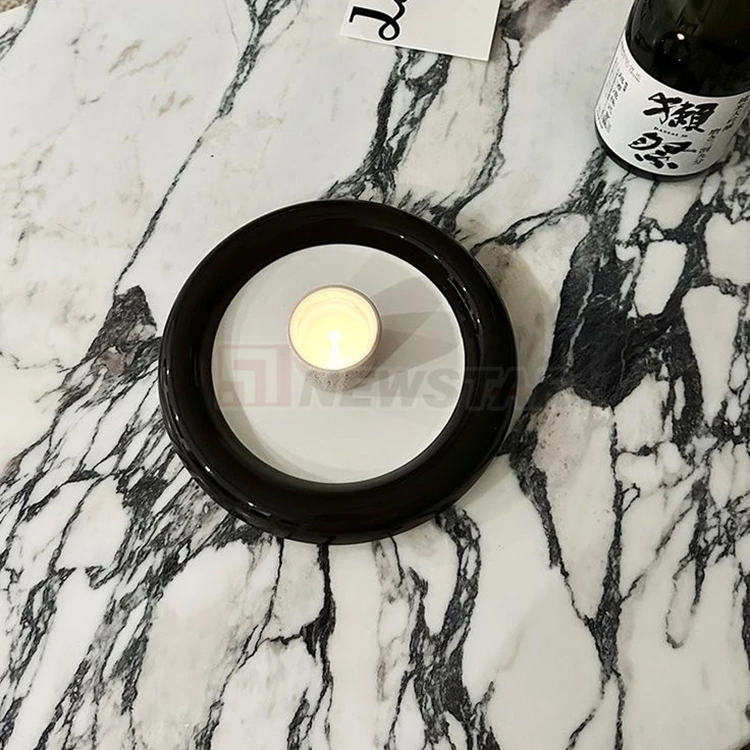 Newstar Luxury Italian Calacatta White Arabescato Corchia Plinth Carrara Cube Living Side Table Arabescato Marble Coffee Table