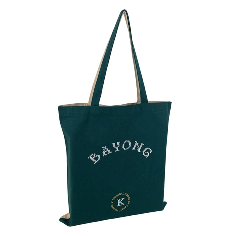 Cute Canvas Tote Bag Multi Pocket Quilt Cotton Canvas Bag Custom Print Tote Bag Cotton With Zipper Canvas