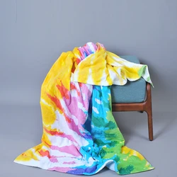 Super Soft Luxury Home Textiles Thick Muslin Swaddle Camping Blankets Blankets & Throws