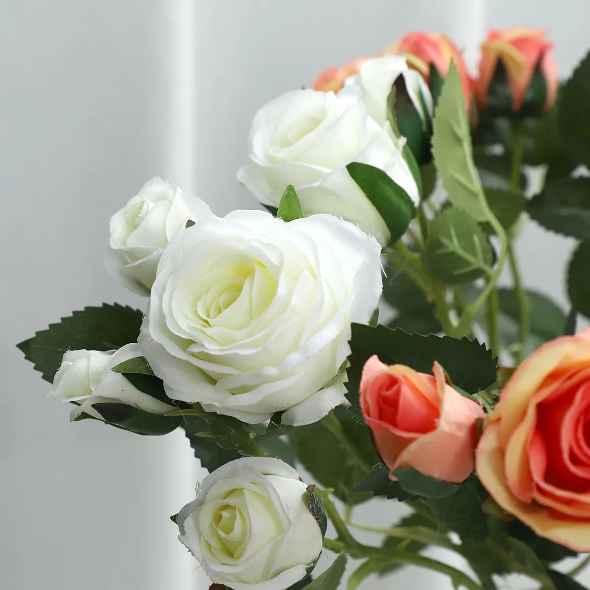 Hot Selling Nordic Home Living Room Decoration Flower Ornaments  Real Touch Artificial Rose Flowers