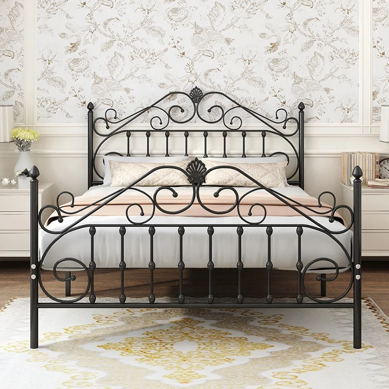 New  design Metal Bed Frame  Bedroom Dormitory Simple Modern Teenage  Stable Twin Bed Frame