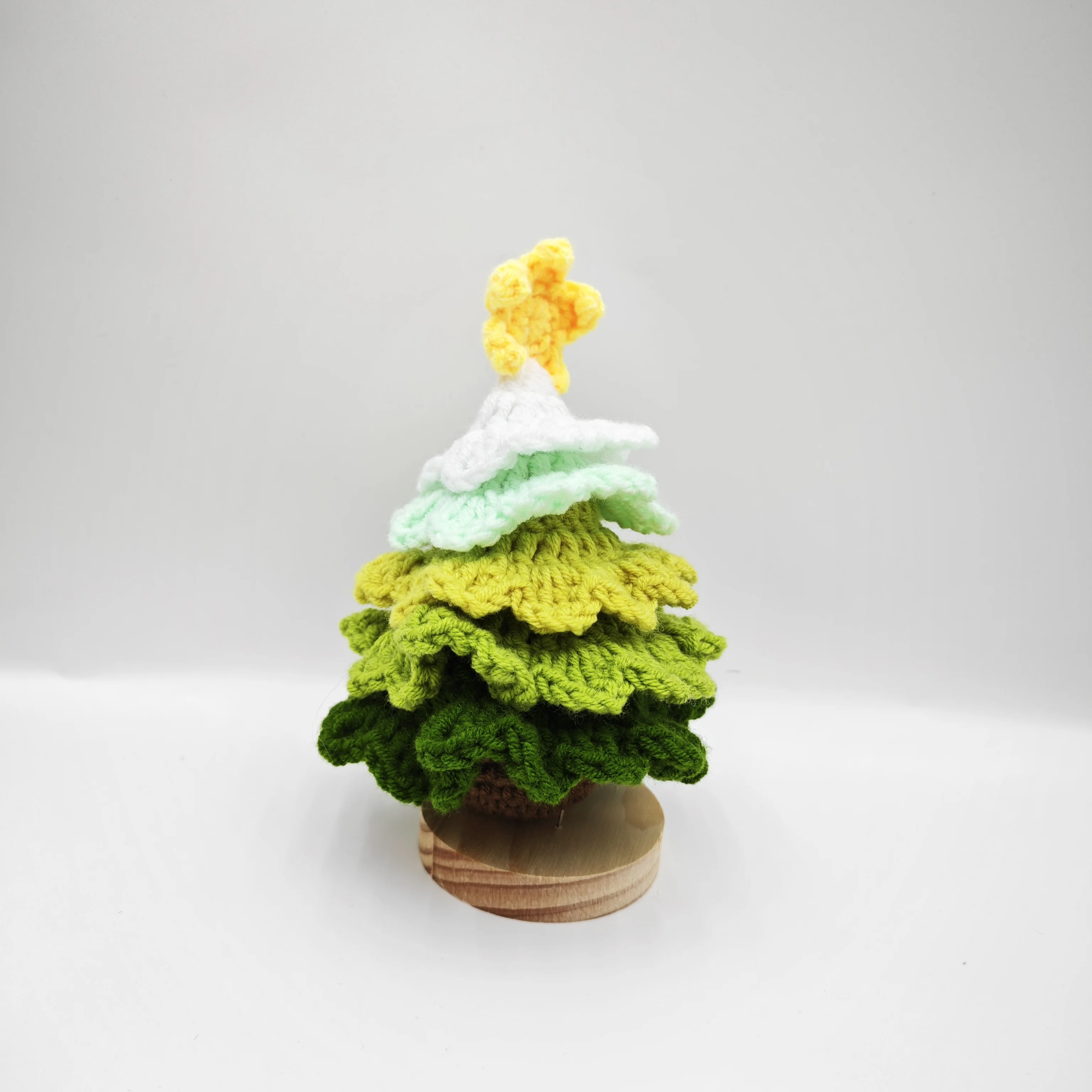 Cake skirt Christmas tree hand-woven yarn decoration diy desktop decoration